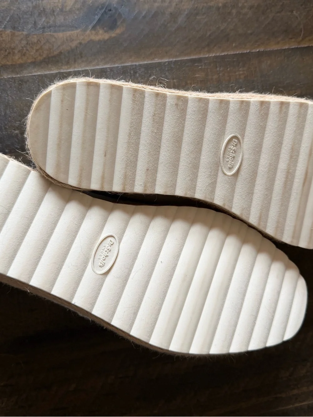 Dr. Scholl's White Canvas Espadrille Slip-Ons
